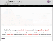 Tablet Screenshot of parisintour.com